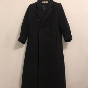 Long gray winter coat